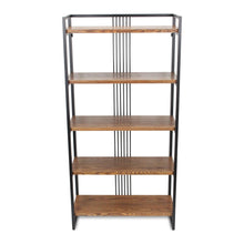 Load image into Gallery viewer, Five Tier Etagere Bookcase - Brown
