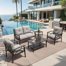 Load image into Gallery viewer, Patio Furniture Set With Coffee Table And Cushions For Backyard
