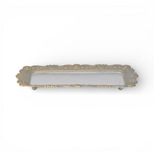 Load image into Gallery viewer, Handmade Trinket Tray - Blue / Gold / Silver