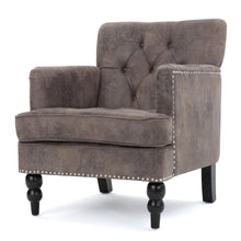 Load image into Gallery viewer, Vitality - Club Chair With Button Tufted Diamond Stitching And Turned Legs