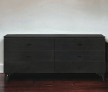 Load image into Gallery viewer, Six Drawer Double Dresser - Black