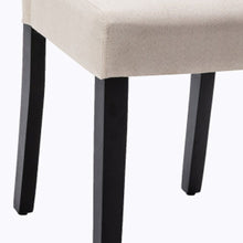 Load image into Gallery viewer, Upholstered Polyester Dining Parsons Chairs (Set of 2) - Beige