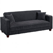 Load image into Gallery viewer, Modern Convertible Sofa With Hidden Storage USB Port, Cup Holder