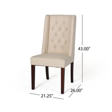 Load image into Gallery viewer, Sophisticated Tufted Dining Chair With High Back Design