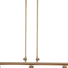 Load image into Gallery viewer, Kitchen Island Three Light Metal Dimmable Chandelier With Shades - Gold