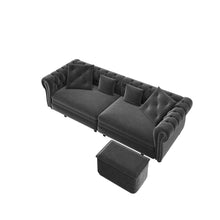 Load image into Gallery viewer, 3 In 1 Pull Out Convertible Sleeper Sofa Bed