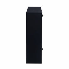 Load image into Gallery viewer, 26" Black Wood Wall Mounted Folding Floating Desk