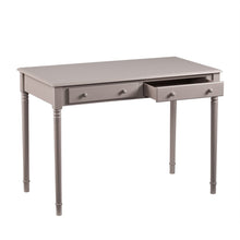 Load image into Gallery viewer, 43" Gray Solid Wood Writing Desk With Two Drawers