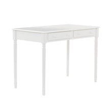 Load image into Gallery viewer, 43" White Solid Wood Writing Desk With Two Drawers