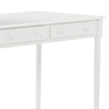 Load image into Gallery viewer, 43" White Solid Wood Writing Desk With Two Drawers