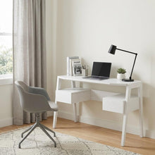 Load image into Gallery viewer, 48" White Wood With Two Drawers