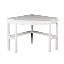 Load image into Gallery viewer, 48" White Solid Wood Corner Writing Desk