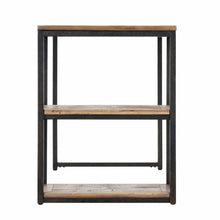 Load image into Gallery viewer, 50" Brown and Black Solid Wood Writing Desk