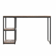 Load image into Gallery viewer, 50" Brown and Black Solid Wood Writing Desk