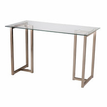 Load image into Gallery viewer, 48" Clear and Champagne Glass Writing Desk