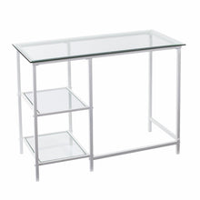 Load image into Gallery viewer, 42" Clear and White Glass and Iron