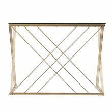 Load image into Gallery viewer, 40" Clear and Gold Glass and Iron Sled