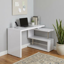 Load image into Gallery viewer, 45" White Wood Corner Pedestal