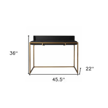 Load image into Gallery viewer, Adjustable Black and Gold Wood Sled