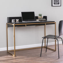 Load image into Gallery viewer, Adjustable Black and Gold Wood Sled