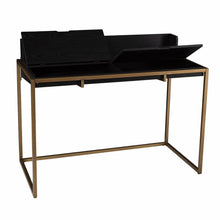 Load image into Gallery viewer, Adjustable Black and Gold Wood Sled