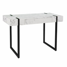 Load image into Gallery viewer, 45" White and Black Writing Desk