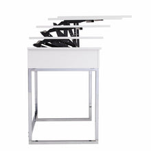 Load image into Gallery viewer, 48" Adjustable White Standing Desk Converter