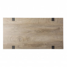 Load image into Gallery viewer, 45" Natural and Dark Brown Wood Parsons
