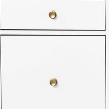 Load image into Gallery viewer, 55" White Writing Desk With Four Drawers