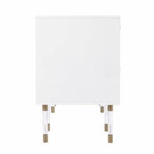 Load image into Gallery viewer, 55" White Writing Desk With Four Drawers