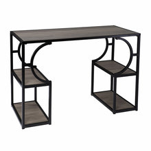Load image into Gallery viewer, 44" Gray and Black Wood Pedestal