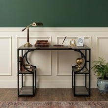 Load image into Gallery viewer, 44" Gray and Black Wood Pedestal
