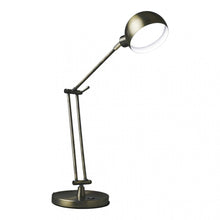 Load image into Gallery viewer, Shiny Satin Brass LED Adjustable Desk Lamp