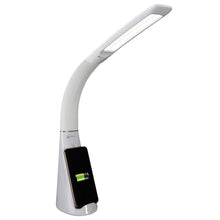Load image into Gallery viewer, Contemporary White Sanitizing and Charging LED Desk Lamp