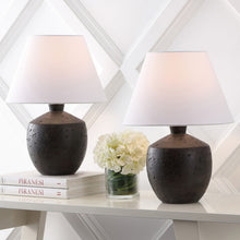 Load image into Gallery viewer, Urn Table Lamps With Empire Shades (Set of 2) - Black
