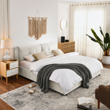 Load image into Gallery viewer, Storage Upholstered Hydraulic Platform Bed With Integrated Headboard