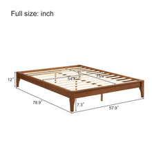 Load image into Gallery viewer, Solid Dry Bamboo Platform Bed Frame, With Slat Support