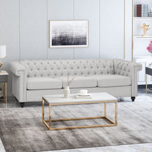 Load image into Gallery viewer, Chesterfield Style 3 Seater Sofa With Deep Button Tufting