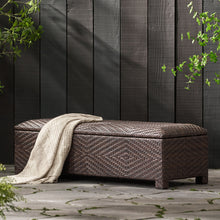 Load image into Gallery viewer, Santiago - Wicker Storage Bench - Brown Multi