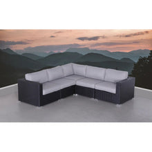 Load image into Gallery viewer, Luxurious Wicker Patio Sectional With Weather Resistant Sunbrella Cushions