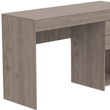 Load image into Gallery viewer, 47" Light Gray Computer Desk With Two Drawers