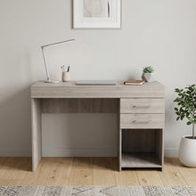 Load image into Gallery viewer, 47" Light Gray Computer Desk With Two Drawers