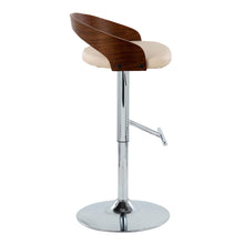 Load image into Gallery viewer, Grotto - Mid Century Modern Adjustable Height Barstool, Swivel With Straight T Footrest (Set of 2)