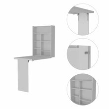 Load image into Gallery viewer, 24" White Wall Mounted Writing Desk