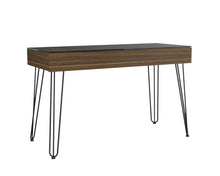 Load image into Gallery viewer, 47" Brown and Black Computer Desk