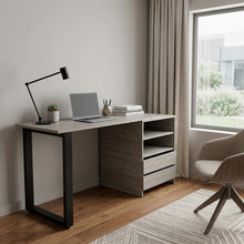 Load image into Gallery viewer, 58" Light Gray Computer Desk