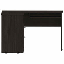 Load image into Gallery viewer, 47" Black L Shape Computer Desk With Two Drawers