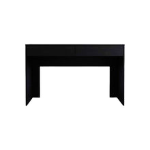 Load image into Gallery viewer, 47" Black Computer Desk with Two Drawers