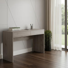 Load image into Gallery viewer, 47" Light Gray Computer Desk With Two Drawers