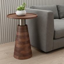 Load image into Gallery viewer, Iron Round End Table - Cream